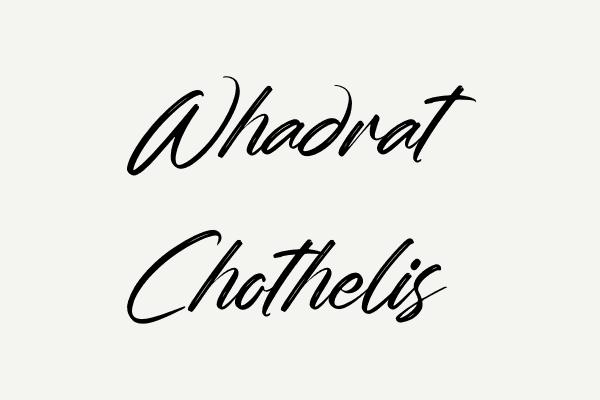 Whadrat Chothelis Font