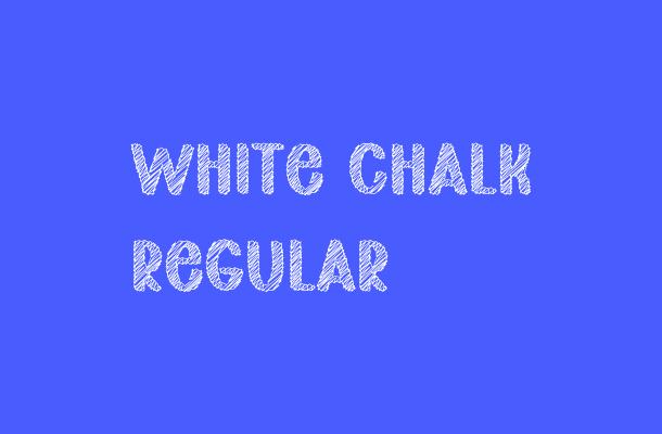 White Chalk Regular Font