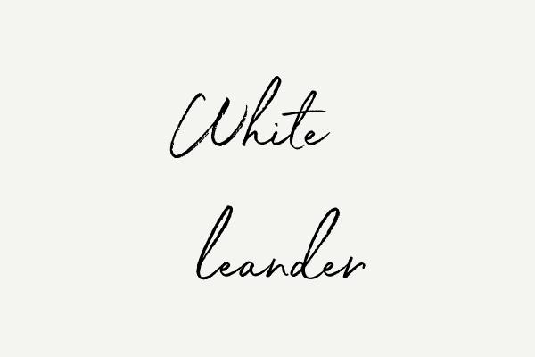 White Oleander Font