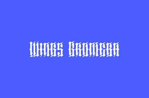Wings Gromeba Font