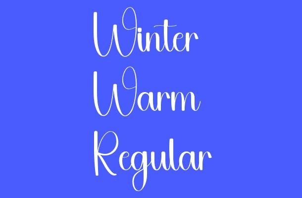 Winter Warm Regular Font
