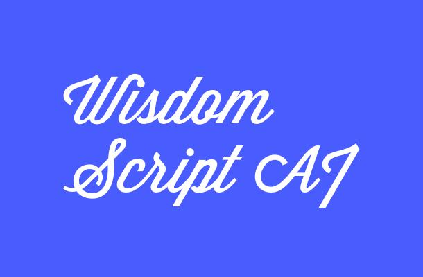 Wisdom Script AI Font