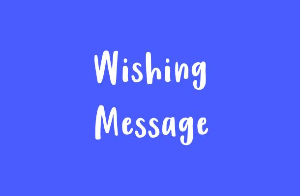 Wishing Message Font