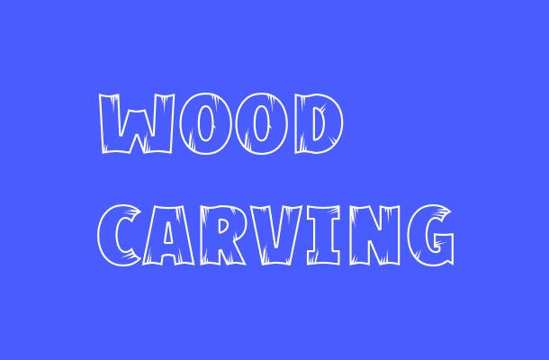 Wood Carving Font