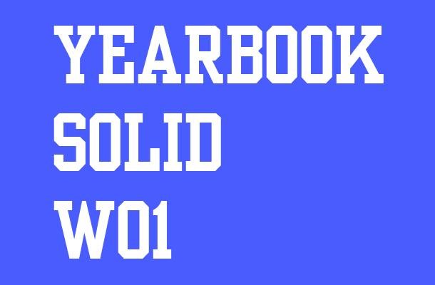 Yearbook Solid W01 Font