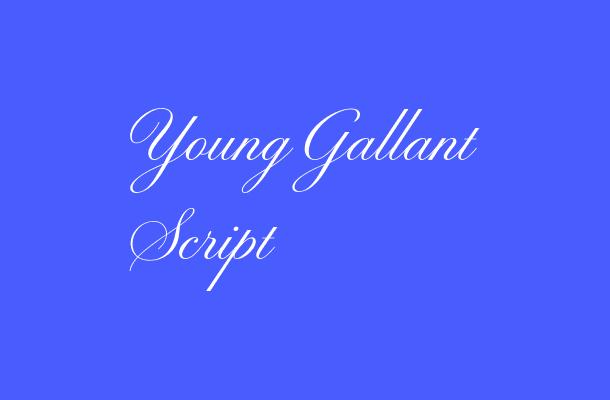 Young Gallant Script Font