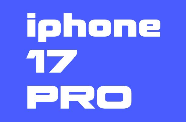 iphone 17 PRO Font