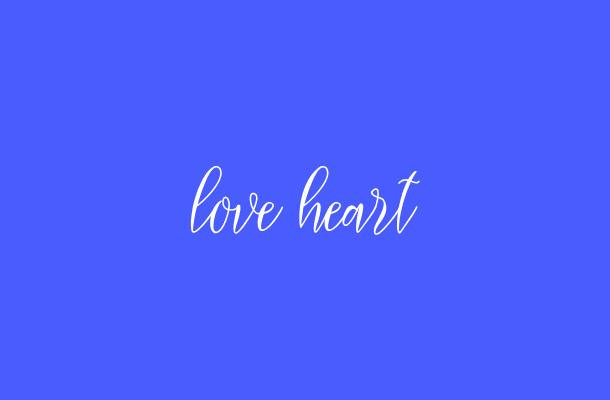 love heart Font