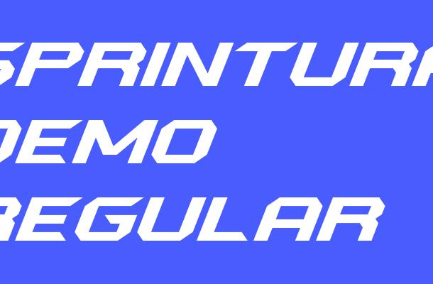 sprintura demo regular Font