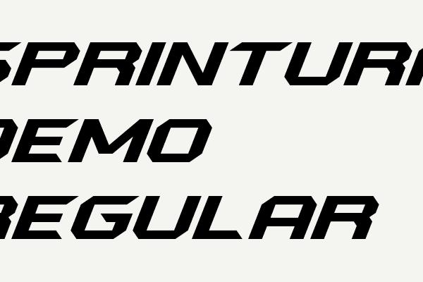 sprintura demo regular Font