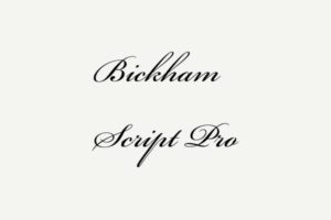 Bickham Script Pro Font Free [Download]
