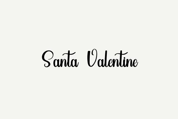 Santa Valentine font