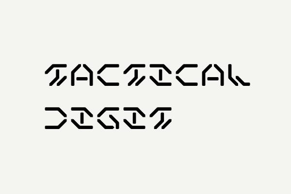 Tactical Digit Font