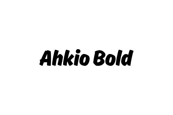 Ahkio Bold Font