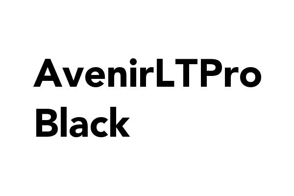 AvenirLTPro Black Font