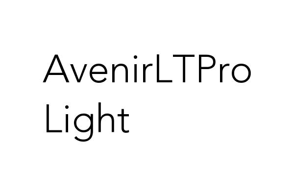 AvenirLTPro Light Font