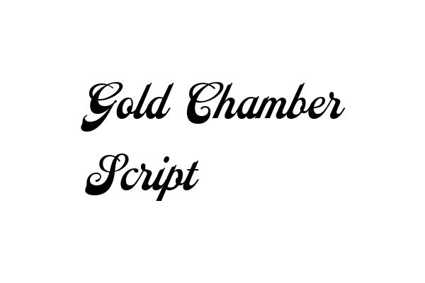 Gold Chamber Script Font