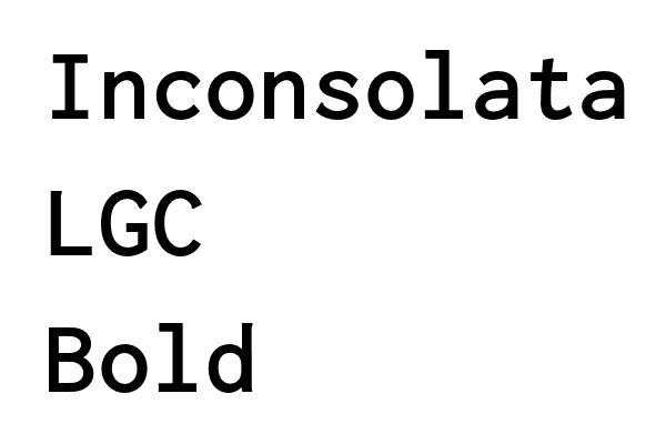 Inconsolata LGC Bold Font