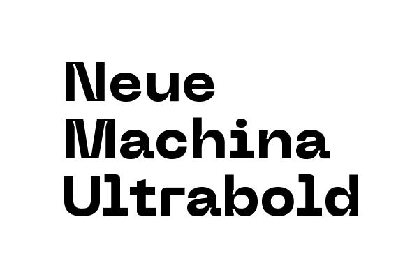 Neue Machina Ultrabold Font