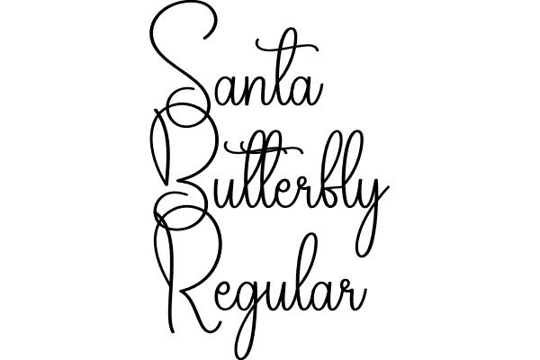 Santa Butterfly Regular Font