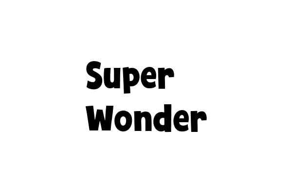 Super Wonder Font