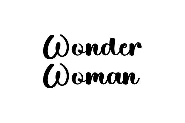 Wonder Woman Font