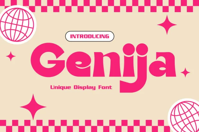 Genija Font Preview