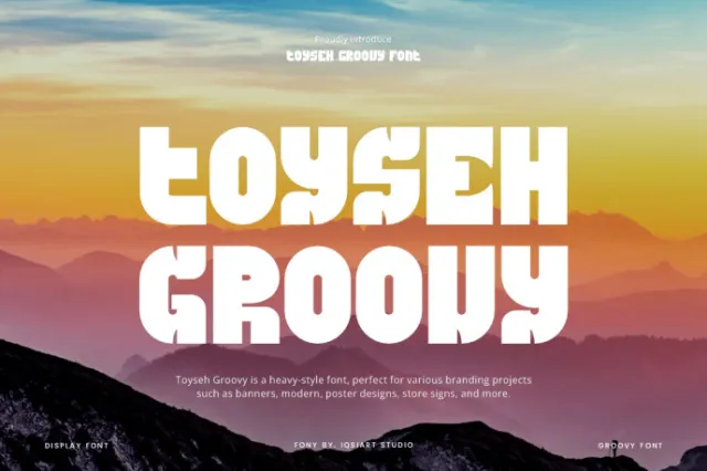 Toyseh Groovy Font Preview