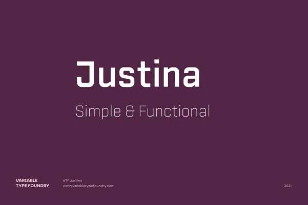 VTF Justina GEO Font
