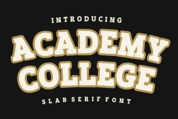 Academy College font
